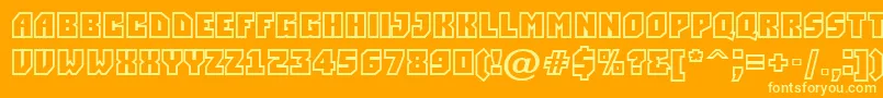 fuente Simplerclg – Fuentes Amarillas Sobre Fondo Naranja
