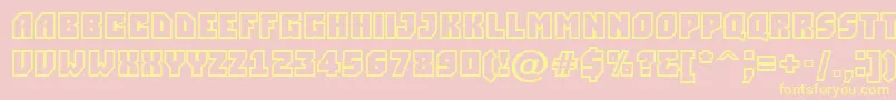 Simplerclg Font – Yellow Fonts on Pink Background