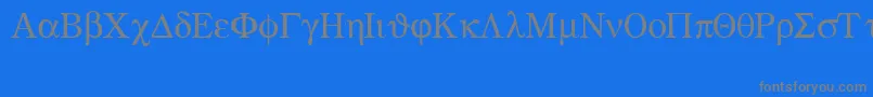 Greekmathsymbols Font – Gray Fonts on Blue Background