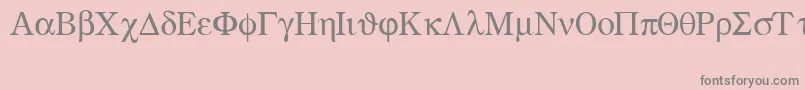 Greekmathsymbols Font – Gray Fonts on Pink Background