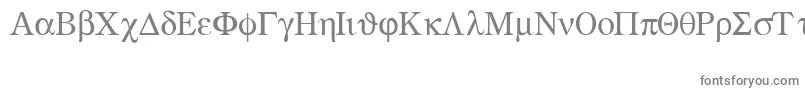 Greekmathsymbols Font – Gray Fonts on White Background