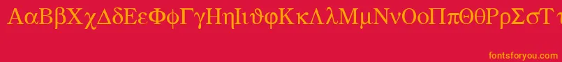 fuente Greekmathsymbols – Fuentes Naranjas Sobre Fondo Rojo