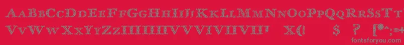 En savoir plus sur la police ImprentaRoyalNonpareilTrash Police ImprentaRoyalNonpareilTrash – polices grises sur fond rouge