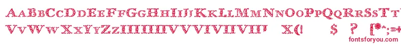 ImprentaRoyalNonpareilTrash Font – Red Fonts