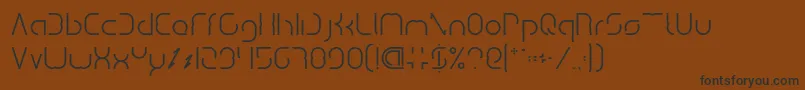 Dismecha Font – Black Fonts on Brown Background