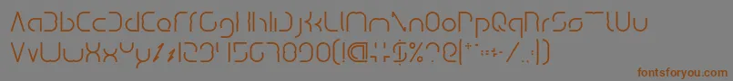 Dismecha Font – Brown Fonts on Gray Background