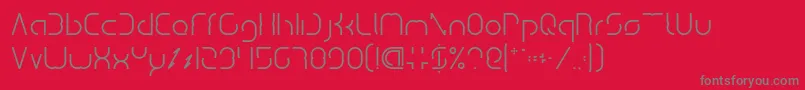 Dismecha Font – Gray Fonts on Red Background