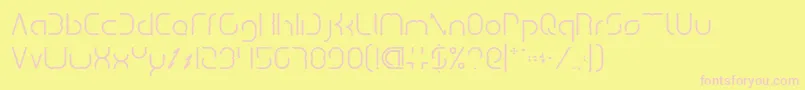 Dismecha Font – Pink Fonts on Yellow Background