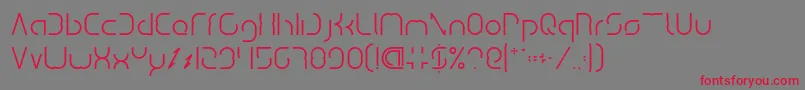 Dismecha Font – Red Fonts on Gray Background