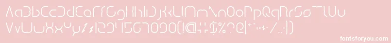 Dismecha Font – White Fonts on Pink Background
