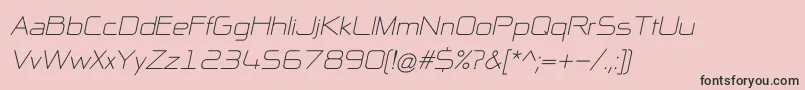 NpNaipolAllInOneI Font – Black Fonts on Pink Background