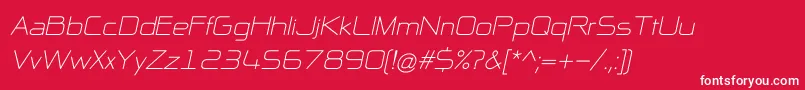 NpNaipolAllInOneI Font – White Fonts on Red Background