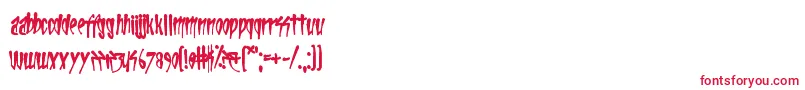 LifeInTheFastLane Font – Red Fonts on White Background