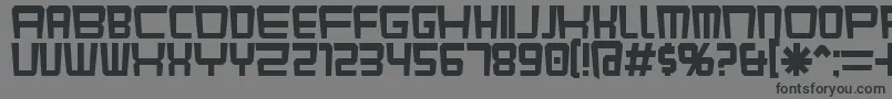 Шрифт KarnivoreKluster – чёрные шрифты на сером фоне