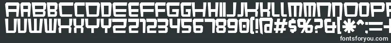 KarnivoreKluster Font – White Fonts on Black Background
