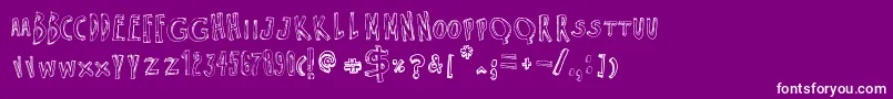 EducationIsAWay Font – White Fonts on Purple Background