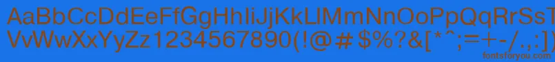 Saiba mais sobre a fonte Pragma Fonte Pragma – fontes marrons em um fundo azul