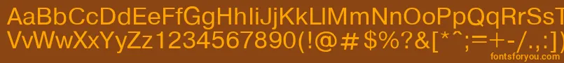 fuente Pragma – Fuentes Naranjas Sobre Fondo Marrón