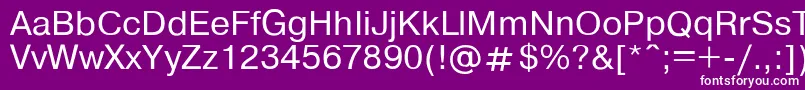 Pragma Font – White Fonts on Purple Background
