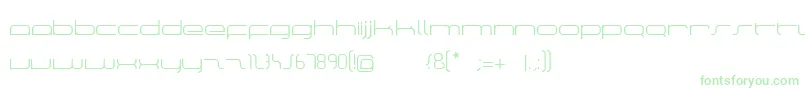 ManuV1 Font – Green Fonts on White Background