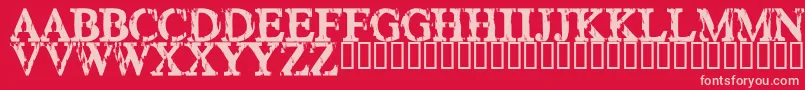 Happy ffy Font – Pink Fonts on Red Background