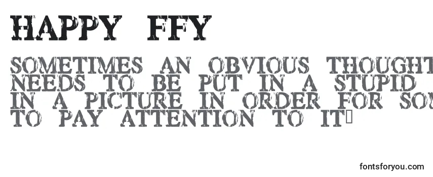 Happy ffy フォントのレビュー