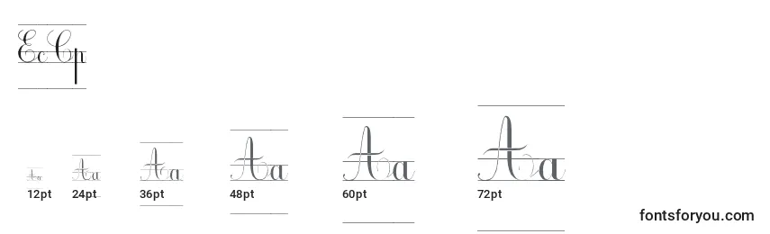 EcCp Font Sizes