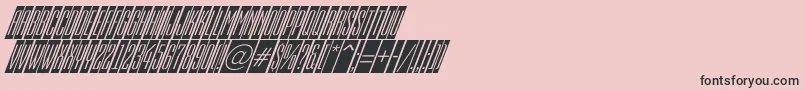 AEmpirialcmdnobl Font – Black Fonts on Pink Background