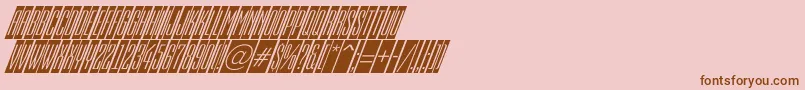 AEmpirialcmdnobl Font – Brown Fonts on Pink Background