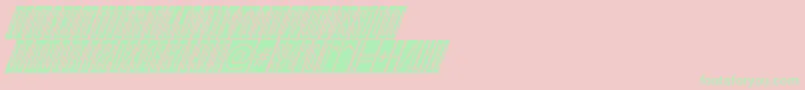 AEmpirialcmdnobl Font – Green Fonts on Pink Background
