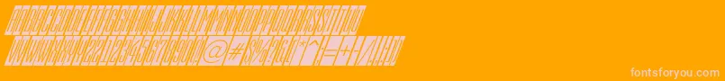 AEmpirialcmdnobl Font – Pink Fonts on Orange Background