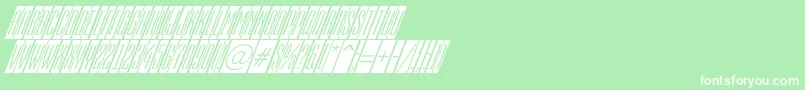 フォントAEmpirialcmdnobl – 緑の背景に白い文字