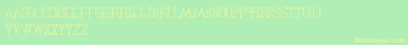 DecasIi Font – Yellow Fonts on Green Background