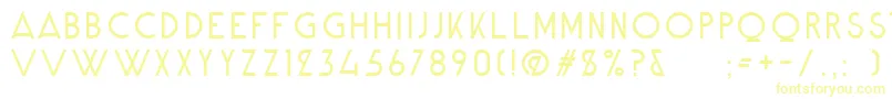 AlpineTypefaceCleanLight Font – Yellow Fonts