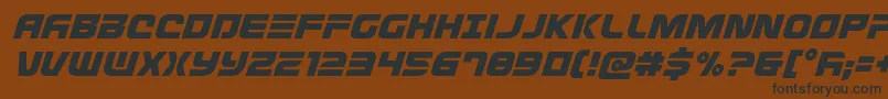 Defconzeroital Font – Black Fonts on Brown Background