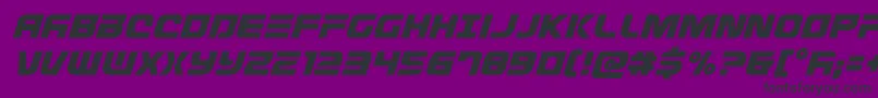 Defconzeroital Font – Black Fonts on Purple Background