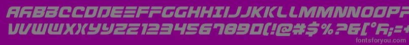 Defconzeroital-Schriftart – Graue Schriften auf violettem Hintergrund