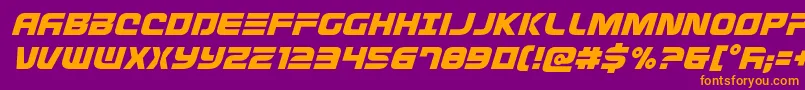 fuente Defconzeroital – Fuentes Naranjas Sobre Fondo Morado