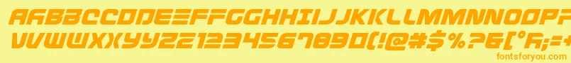 En savoir plus sur la police Defconzeroital Police Defconzeroital – polices orange sur fond jaune