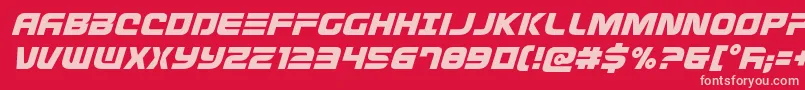 fuente Defconzeroital – Fuentes Rosadas Sobre Fondo Rojo
