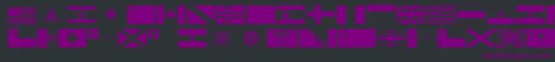 Ryflag11 Font – Purple Fonts on Black Background