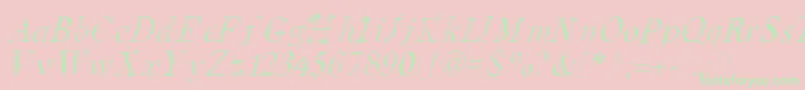 Letsdobrunch Font – Green Fonts on Pink Background