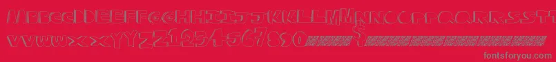 Qualitycontrol Font – Gray Fonts on Red Background