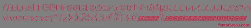 Qualitycontrol Font – Red Fonts on Gray Background