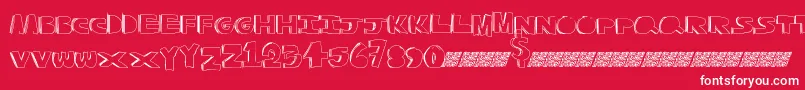 Qualitycontrol Font – White Fonts on Red Background