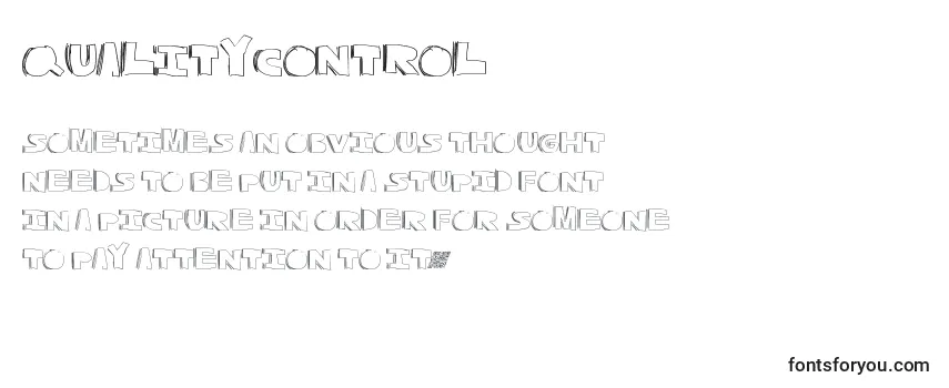 Review of the Qualitycontrol Font