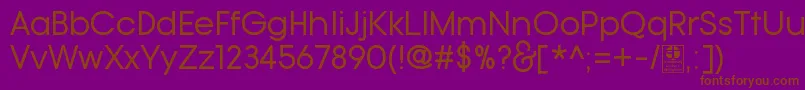 TypoGotikaRegularDemo Font – Brown Fonts on Purple Background