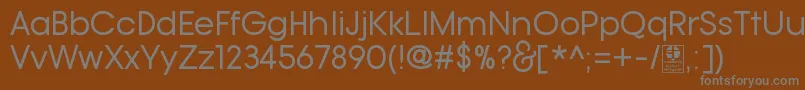 Шрифт TypoGotikaRegularDemo – серые шрифты на коричневом фоне