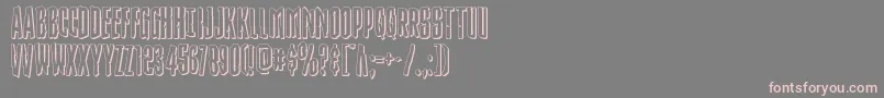 Strangerdanger3D Font – Pink Fonts on Gray Background