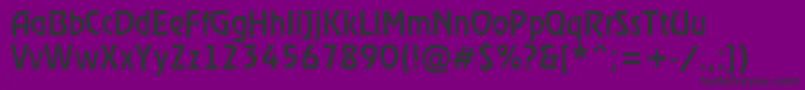 Fonte RewindermediumRegular – fontes pretas em um fundo violeta